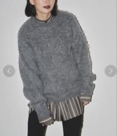 TODAYFUL　Brashed Crewneck Knit グレーのサムネイル