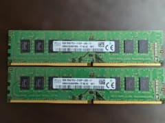 デスクトップ用メモリ DDR4 8GB 2枚セット 計16GBのサムネイル