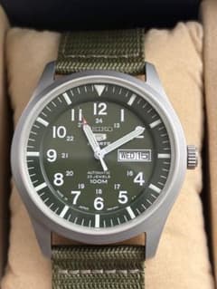 SEIKO スポーツ 自動巻き カーキ ミリタリーSNZG09J1 極美品 SEIKO スポーツ 自動巻き カーキ ミリタリーSNZG09J1 極美品 - メルカリ