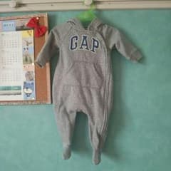 GAP♡足つきくまちゃんロンパース♡裏起毛のサムネイル