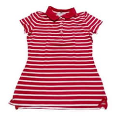 平成ギャルTOMMY HILFIGER ボーダーポロシャツ ピンクレッドホワイトのサムネイル