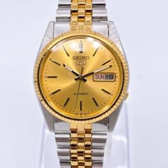 SEIKO 5 Automatic 7009-3110 1995年 ゴールド - メルカリ