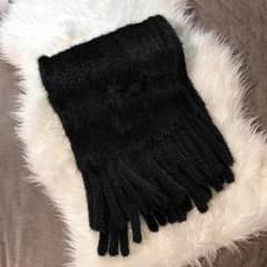 ルシェルブルー ミンク ストール マフラー【ブラック】のサムネイル