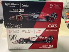 Bburago AlfaRomeo c42 c43 2台 #24 Zhouのサムネイル