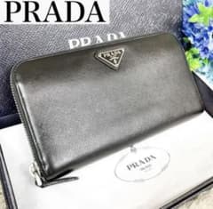メサイヤ様専用　美品　PRADA プラダ サフィアーノレザー 長財布 黒のサムネイル