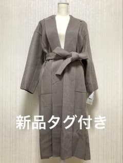 アクータ 新品タグ付き ウール混 フーディーコート ガウンコート 