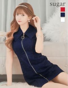 ローブドフルール♡襟付きフロントジッパーノースリー♡ネイビーのサムネイル