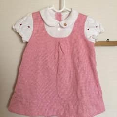 ファミリア女の子80 半袖 ポロシャツ ワンピースのサムネイル