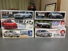 ジャンク6台セット！フジミ 1/24 ベンツ GT-R RX-7 ハコスカのサムネイル