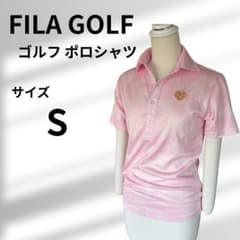 FILA GOLF レディース ポロシャツ ピンク Sのサムネイル