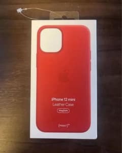★正規品★ iPhone 12 mini レザーケース レッドのサムネイル