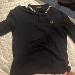 FRED PERRY 長袖ポロシャツ ブラック Lサイズのサムネイル