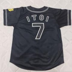 阪神タイガース　糸井嘉男　ダイナマイト打線復刻ユニフォーム　Lサイズ 阪神タイガース 糸井嘉男 レプリカ ユニフォーム MIZUNO 黒 L - メルカリ