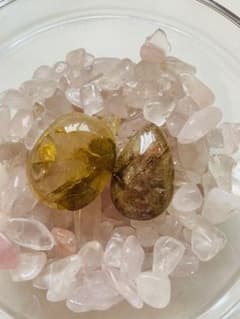 大粒　高品質　ルチルクォーツ2点セットのサムネイル