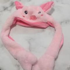 耳が動く帽子 ぴこぴこ帽子 ピコ耳  ブタ耳のサムネイル