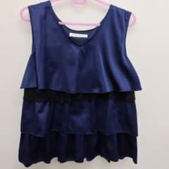 ANELA LUX Sleeveless Tiered Top