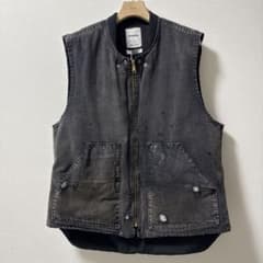 BOWWOW 25FWバウワウ DUCKVEST AGED AGED BLACK - メルカリ