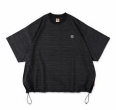 SEE SEE スーパービッグボーダードローストリングスTシャツ Lブラック