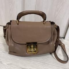 クロエ Chloe エルシー ショルダーバッグ ベージュ グレージュ - メルカリ