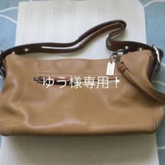 ゆう様専用！！値下げ☆コーチ ハンドバッグ 茶系 シンプルのサムネイル