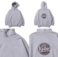 Keboz ケボズ　刺繍パーカー グレー XXL 値段交渉OKのサムネイル