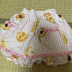 パン柄ストライプスカート 100cmのサムネイル