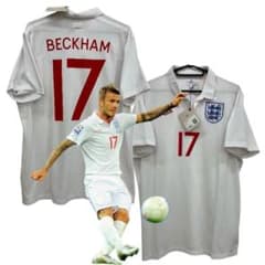09-10 イングランド代表　ベッカム　アンブロオフィシャルユニフォーム 09-10 イングランド代表 ベッカム アンブロオフィシャルユニフォーム