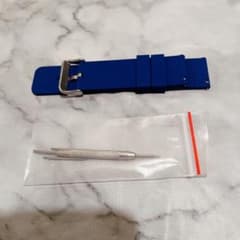 時計 ベルト 腕時計 ベルトシリコーンラバー 腕時計ストラップ 防水24mm