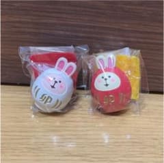 郵便局デコレ コンコンブル 2点郵便局デコレ干支だるまうさぎ紅白セット 2点のサムネイル