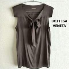 美品】BOTTEGA VENETA カーキブラウン ノースリーブブラウス - メルカリ