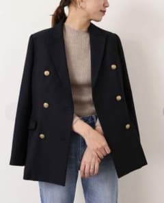 【追加再販】T/Wギャバネイビーブレザー38のサムネイル