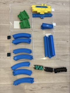 プラレール レールセット 青 緑 黄のサムネイル