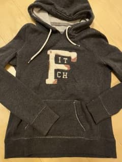 アバクロ　パーカー　L チャコールグレーのサムネイル
