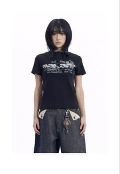 AAKAM Graphic Henley Neck T-Shirt