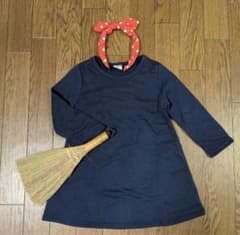 【着画あり】ハロウィン　仮装　魔女の宅急便　キキ　コスプレ　100cmのサムネイル