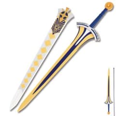 Fate Arthur's Old Sword Replica Sword, Iaido Practice Sword, Tachi, Art Piece, Hand-Forged, Cosplay
