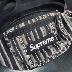 Supreme ボディバッグ ブラック・ストライプのサムネイル