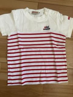 ミキハウス Tシャツ 80 赤白ボーダーのサムネイル