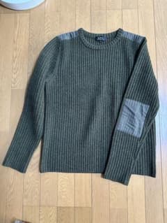 A.P.C. オリーブグリーン リブニット M 厚手のサムネイル