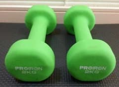 PROIRON ソフトダンベル 2kg 2個 カラーダンベル 4kg グリーン - メルカリ