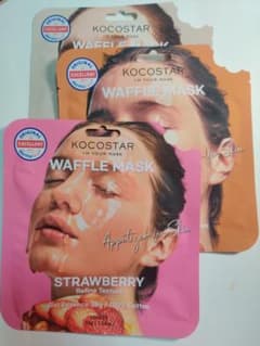 KOCOSTAR WAFFLE MASK STRAWBERRY 3枚セットのサムネイル