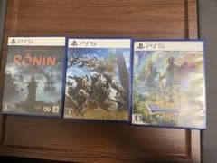 PS5 ゲーム 3本セット　モンハン、ドラクエ、RONINのサムネイル