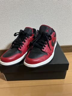 NIKE AIR JORDAN 1 LOW レッド ブラックのサムネイル