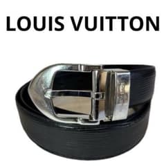 LOUIS VUITTON エピ メンズ レザー ベルト ブラック E04 - メルカリ