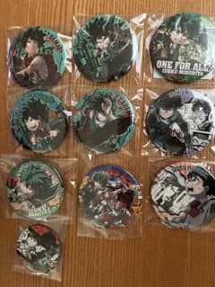僕のヒーローアカデミア 緑谷出久 缶バッジ 10点セットのサムネイル