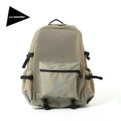 and wander アンドワンダー メッシュバックパック