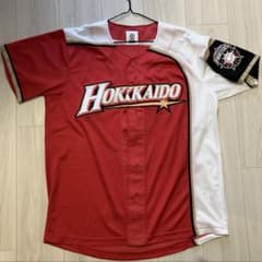 北海道日本ハムファイターズ　ファイターズ　ユニフォーム　赤　Mサイズのサムネイル