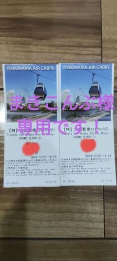横浜大観覧車コスモクロック21 チケット 2枚(有効期限に注意)のサムネイル