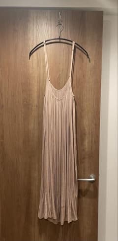 NOBLE ベージュ キャミソール ロングワンピース