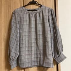 テチチ　チェックブラウス  美品のサムネイル